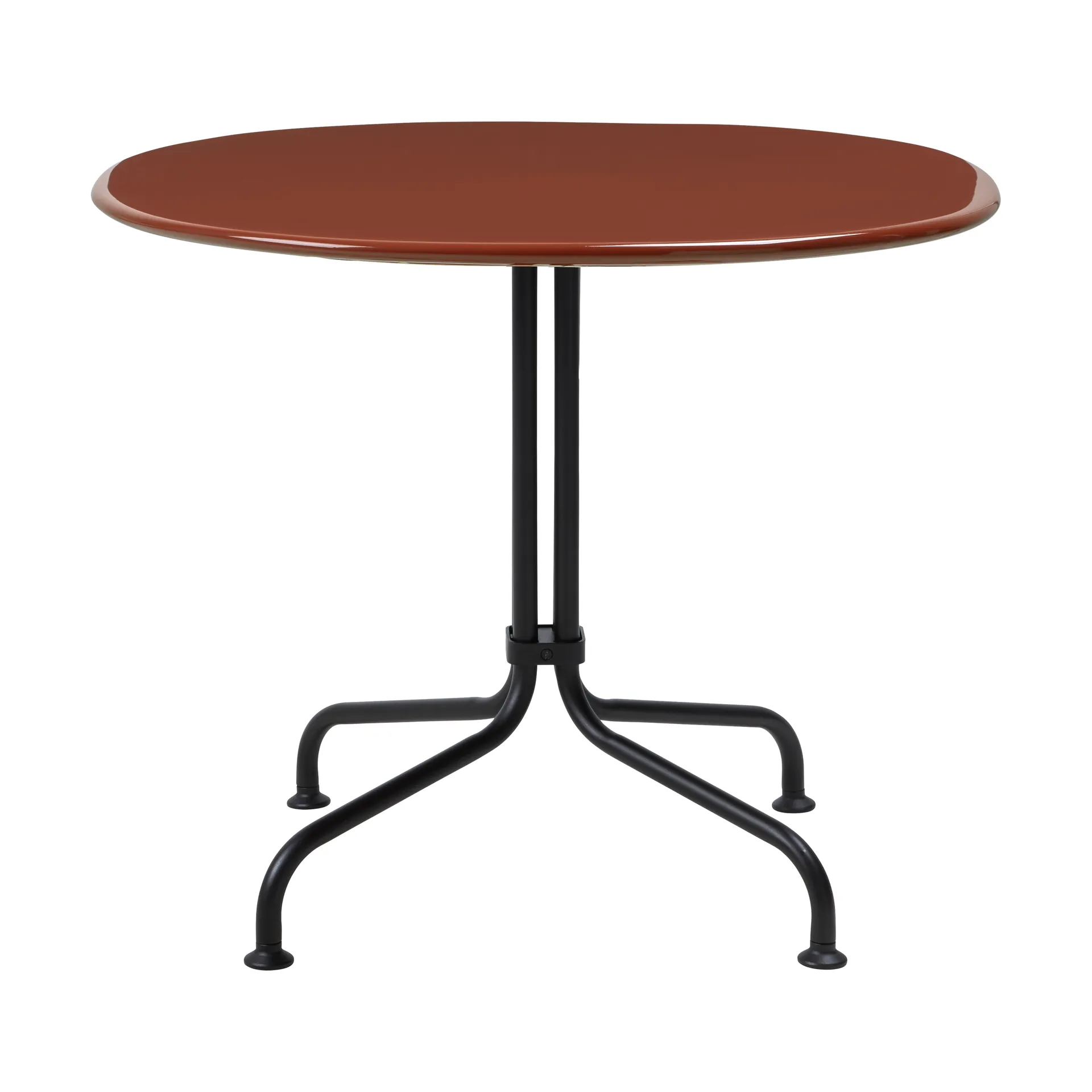 Table basse Carmel Bistro, 75x75 cm, Rock red-black semi matt GUBI