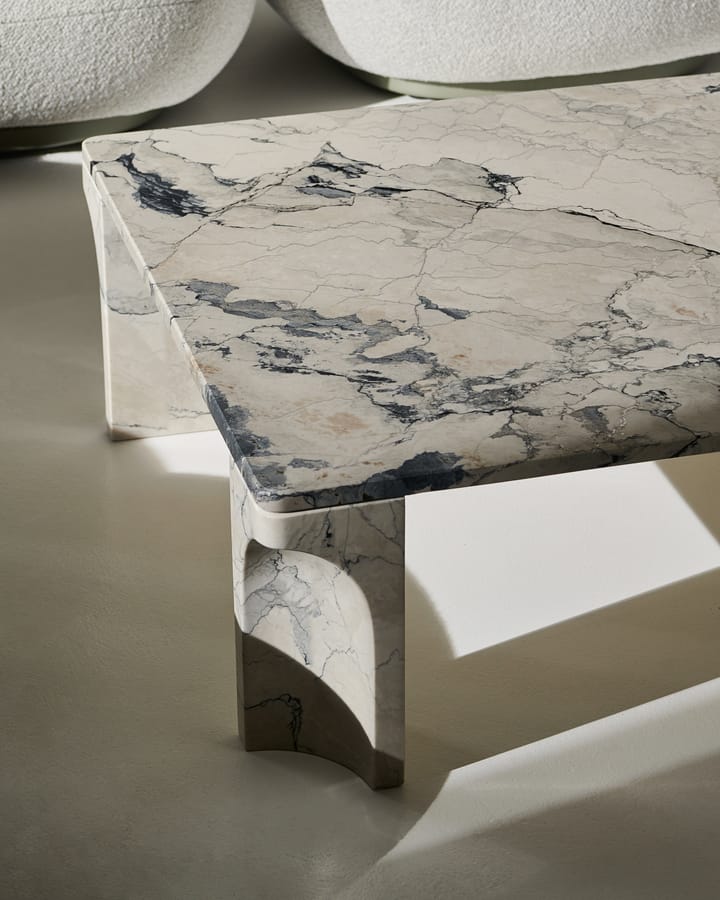 Table basse Doric 80x140 cm, Gris électrique GUBI