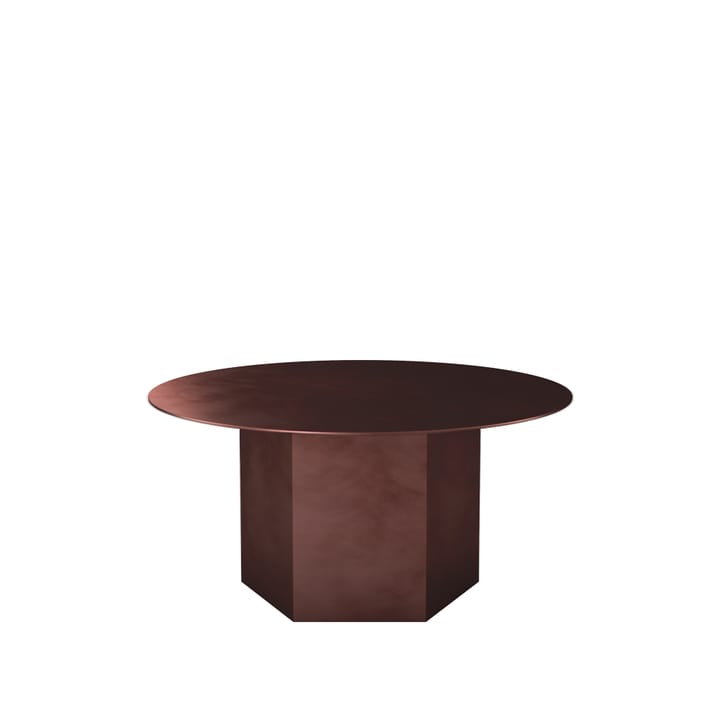 Table basse Epic Steel - earthy red, ø80 cm - GUBI