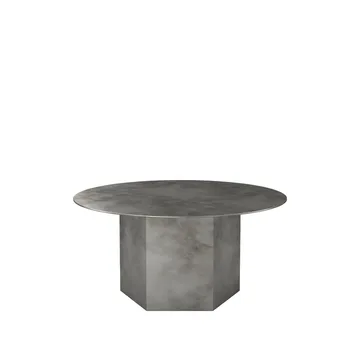 Table basse Epic Steel - Misty grey, Ø80cm - GUBI