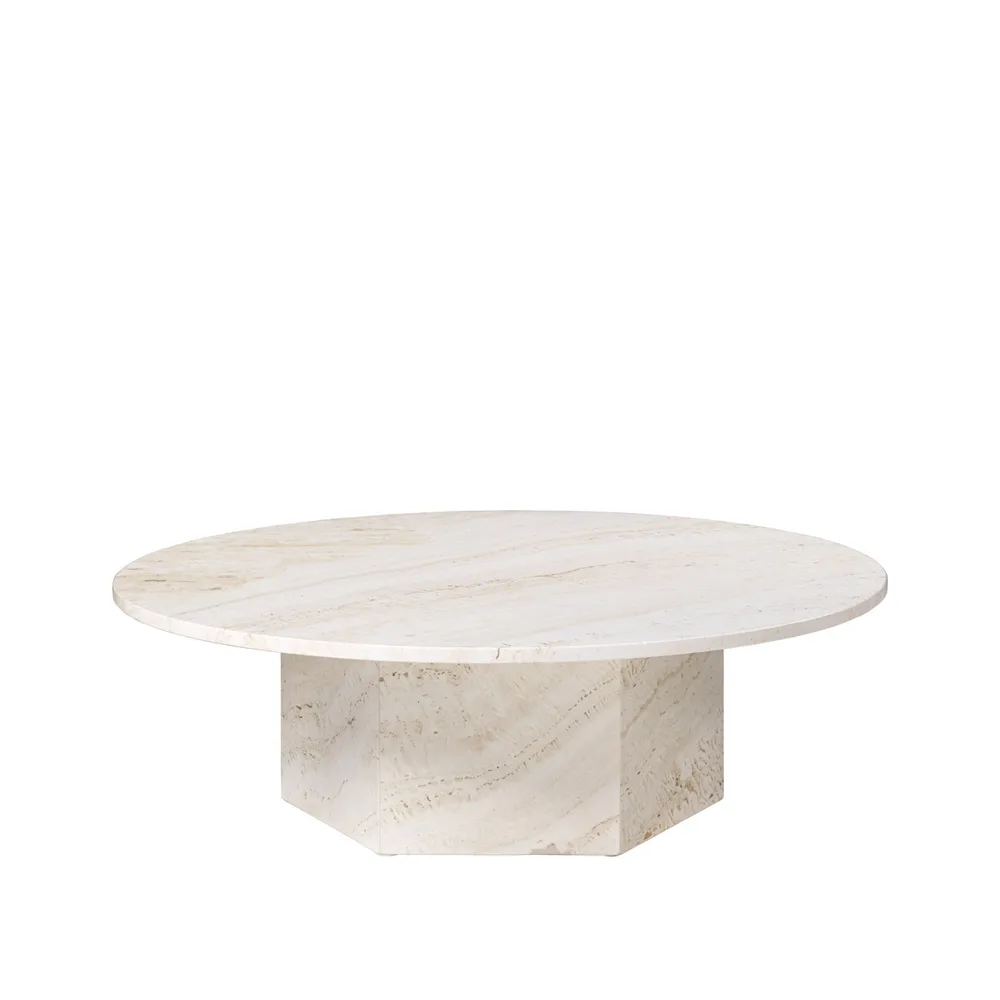 Table basse Epic, White, Ø110 GUBI