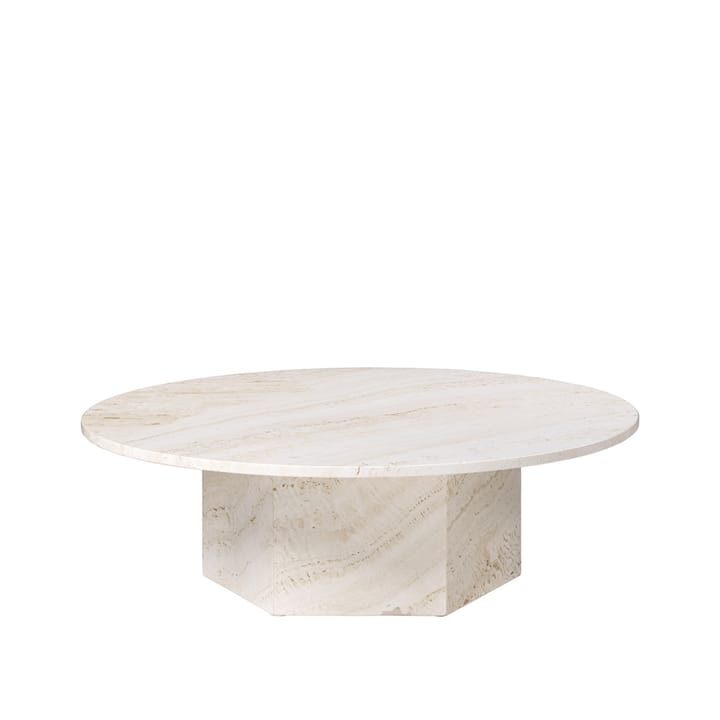 Table basse Epic - white, ø110 - GUBI