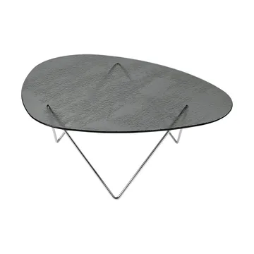 Table basse Pedrera - Chrome-structure glass smoke - GUBI