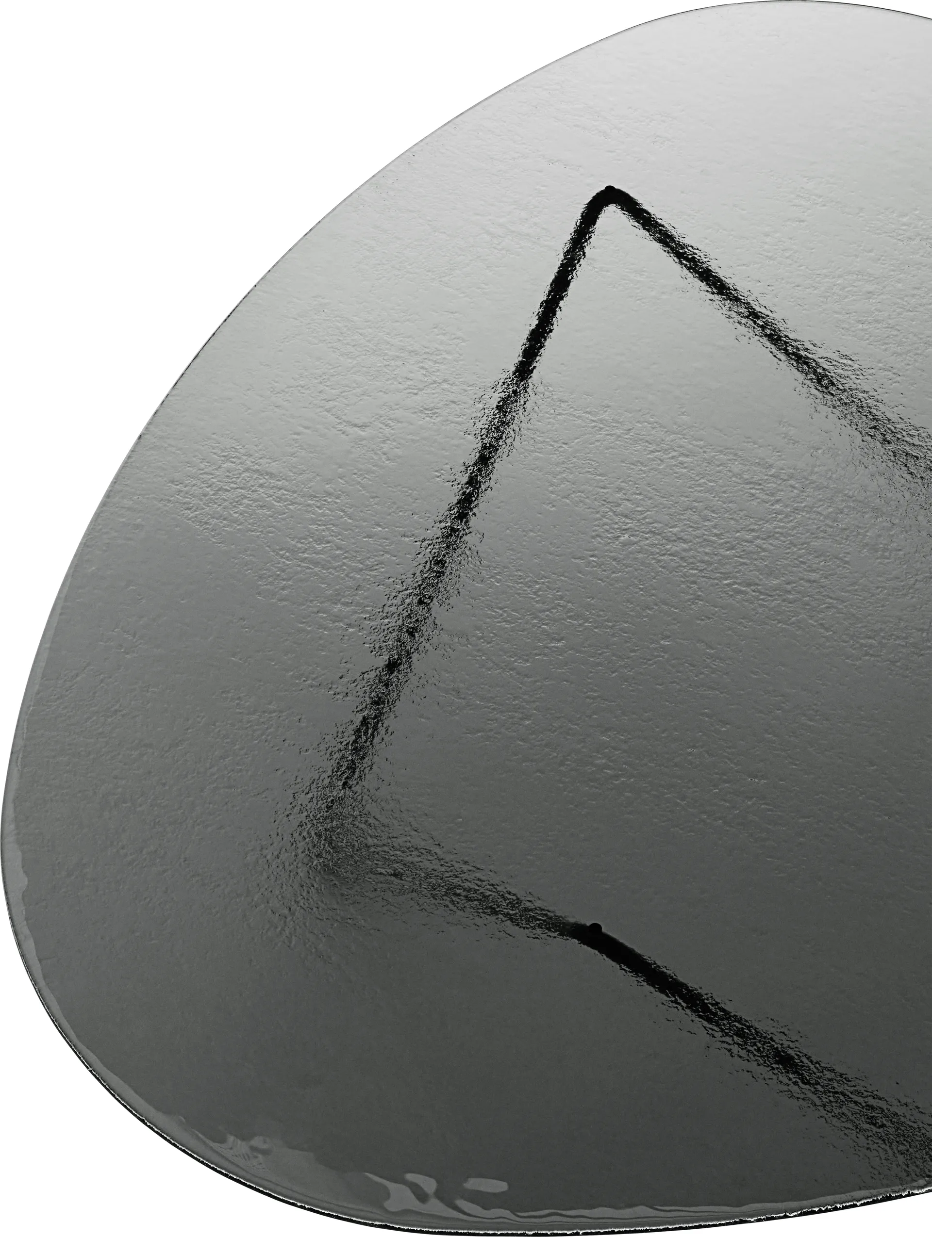 Table basse Pedrera, Noir semi-mat-verre structuré smoke GUBI