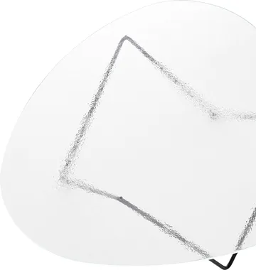 Table basse Pedrera - Noir semi-mat-verre structuré transparent - GUBI