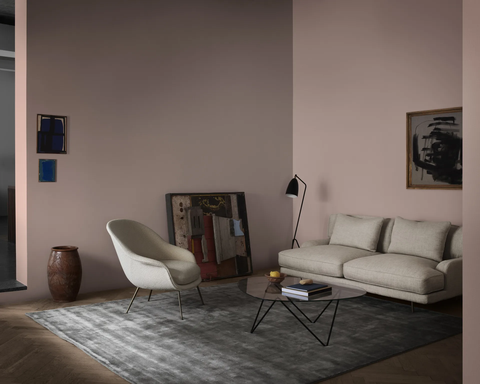 Table basse Pedrera, pieds noirs GUBI