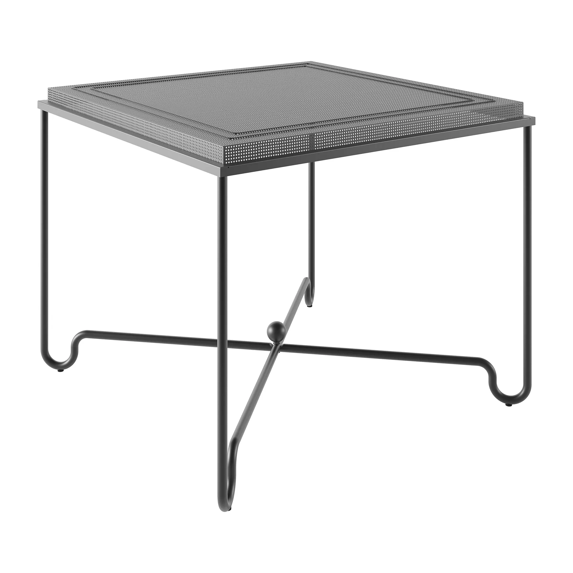 Table Tropique 90x90x75 cm, Classic black GUBI