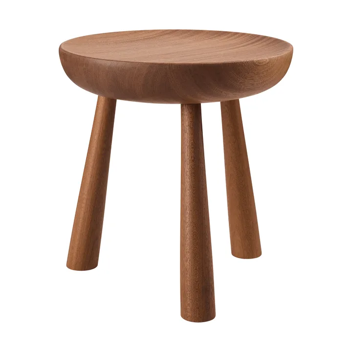 Totto tabouret - Sapelli laqué, Ø31x32,6 cm - GUBI