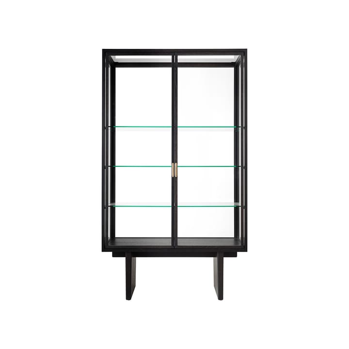 Vitrine Private - verre, chêne lasuré marron-noir - GUBI