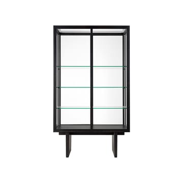 Vitrine Private - verre, chêne lasuré marron-noir - GUBI