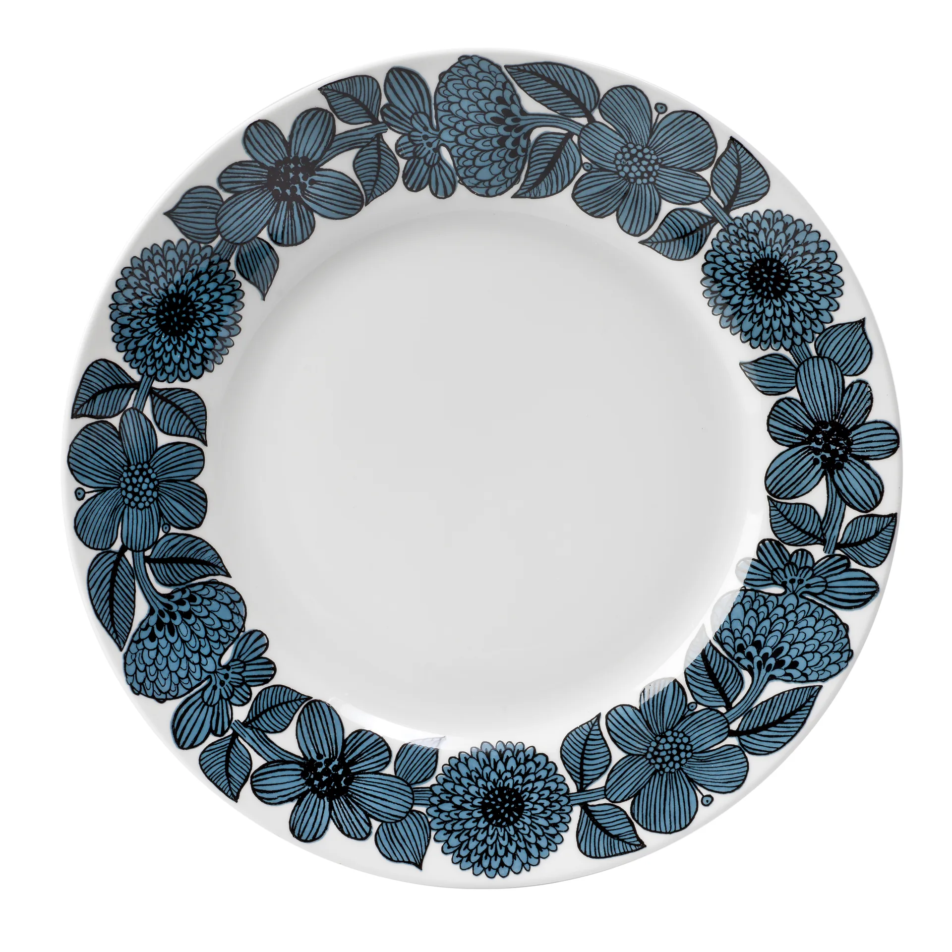 Assiette Blå Aster, Ø 28 cm Gustafsbergs Porslinsfabrik