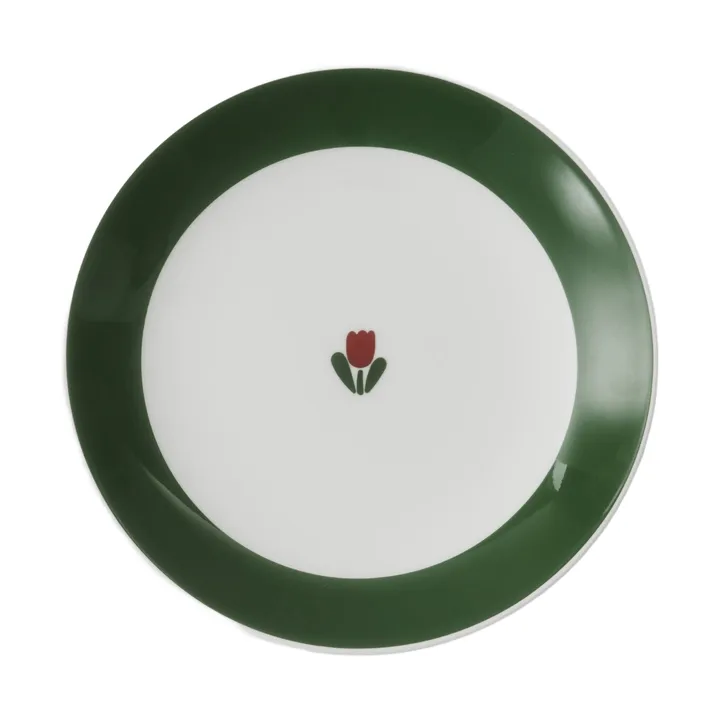 Assiette JULIANA - Rouge, sans bord, Ø18 cm - Gustafsbergs Porslinsfabrik