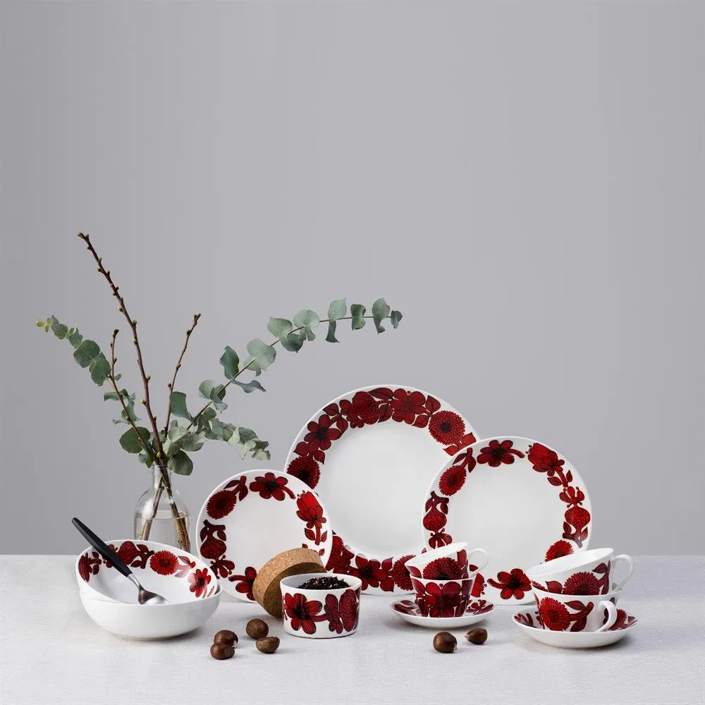 Assiette Röd Aster, Ø 18 cm Gustafsbergs Porslinsfabrik