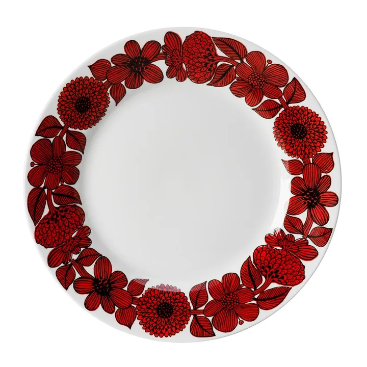Assiette Röd Aster - Ø 28 cm - Gustafsbergs Porslinsfabrik