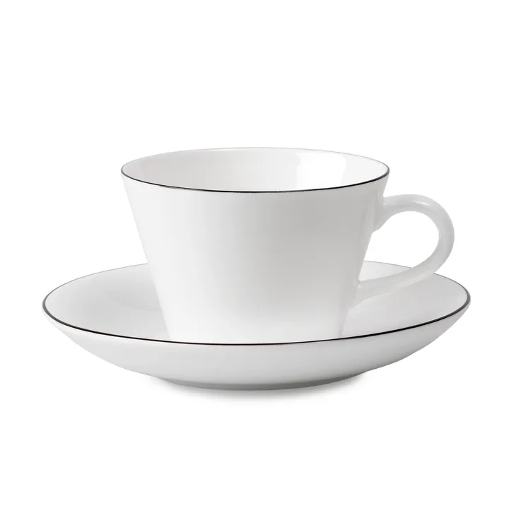 Ensemble tasse à café Nature cône - Tasse à café + soucoupe - Gustafsbergs Porslinsfabrik