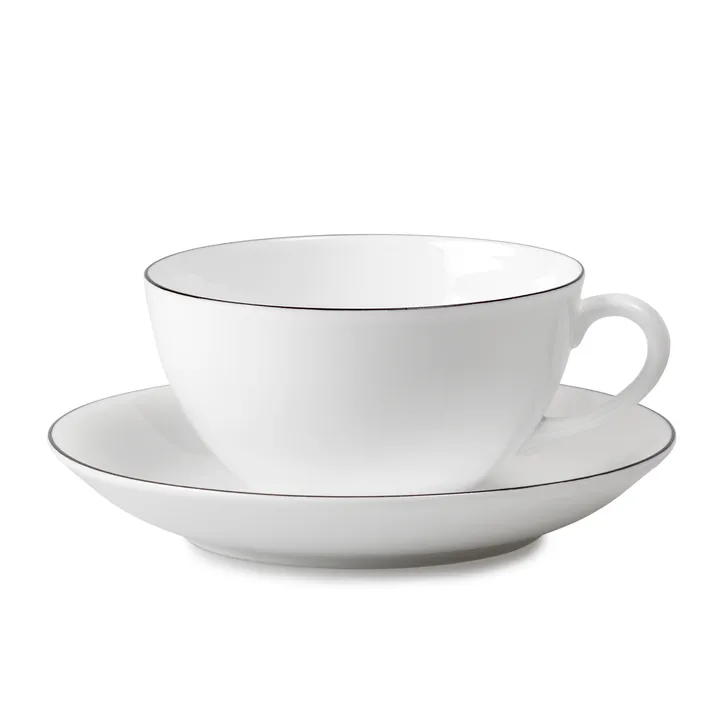 Ensemble tasse à thé Nature rond - Tasse à thé + soucoupe - Gustafsbergs Porslinsfabrik