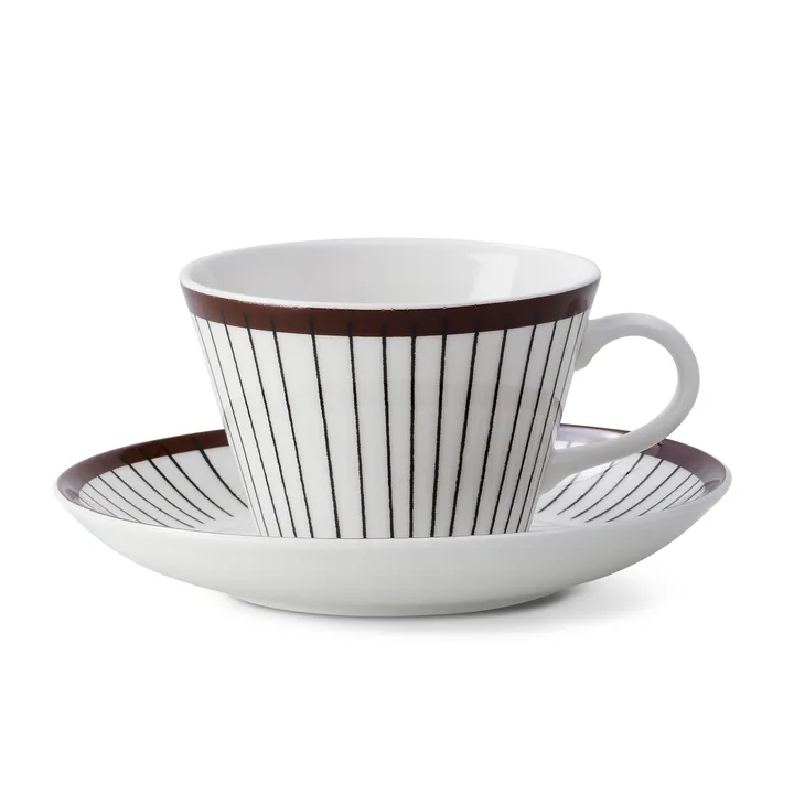 Tasse à café et soucoupe Ribb - tasse à café + soucoupe - Gustafsbergs Porslinsfabrik