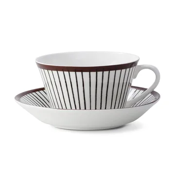 Tasse à thé et soucoupe Ribb - tasse à thé + soucoupe - Gustafsbergs Porslinsfabrik