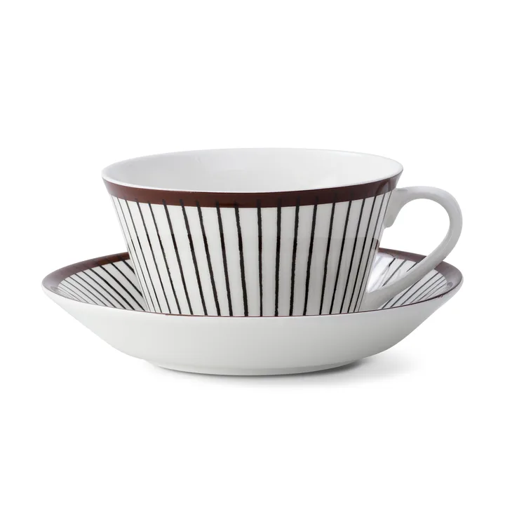 Tasse à thé et soucoupe Ribb - tasse à thé + soucoupe - Gustafsbergs Porslinsfabrik