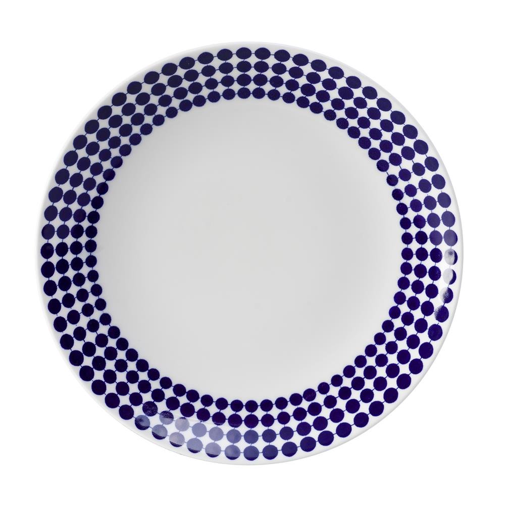 Gustavsbergs Porslinsfabrik Assiette Adam o 22 cm | Design Scandinave | Assiettes à dessert | Bleu