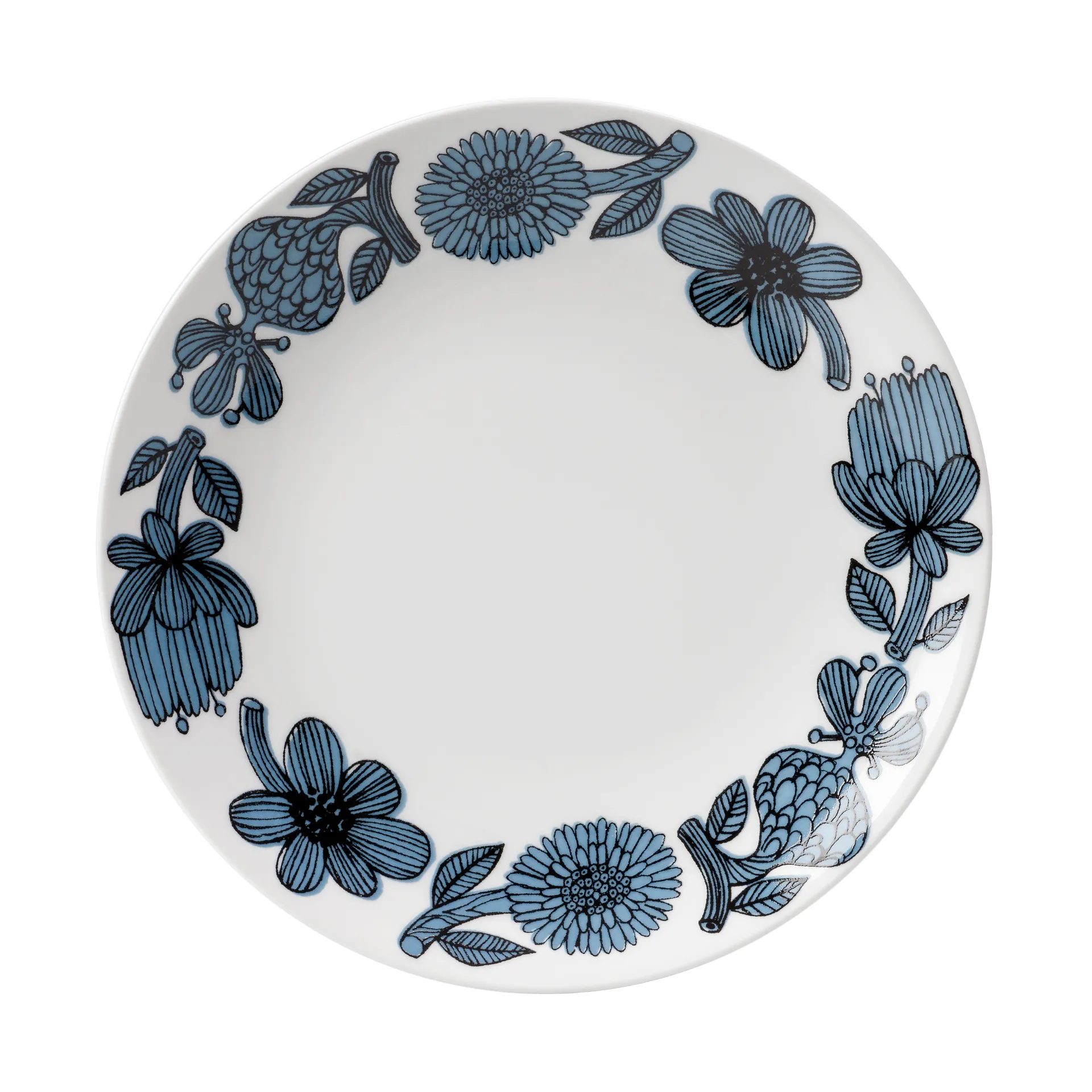 Assiette Blå Aster, Ø 22 cm Gustavsbergs Porslinsfabrik