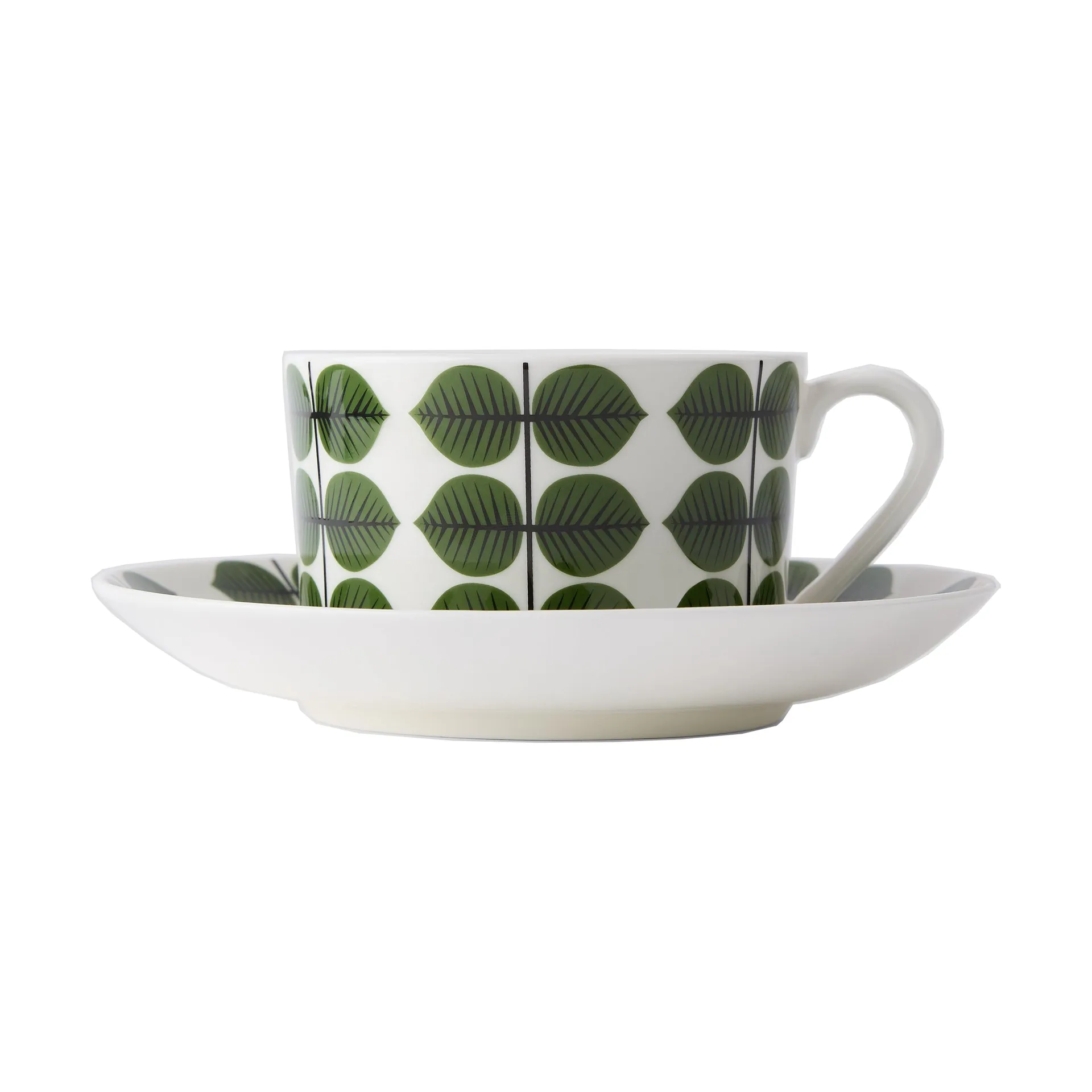 Tasse à café et soucoupe Berså 35 cl, Vert Gustavsbergs Porslinsfabrik