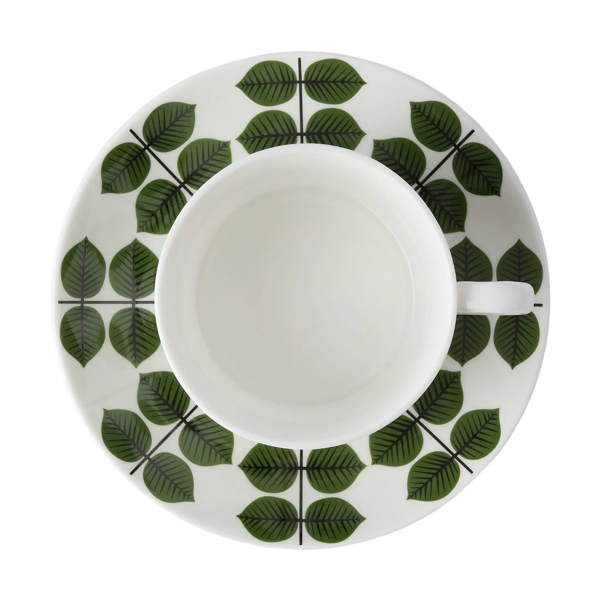Tasse à café et soucoupe Berså 35 cl, Vert Gustavsbergs Porslinsfabrik