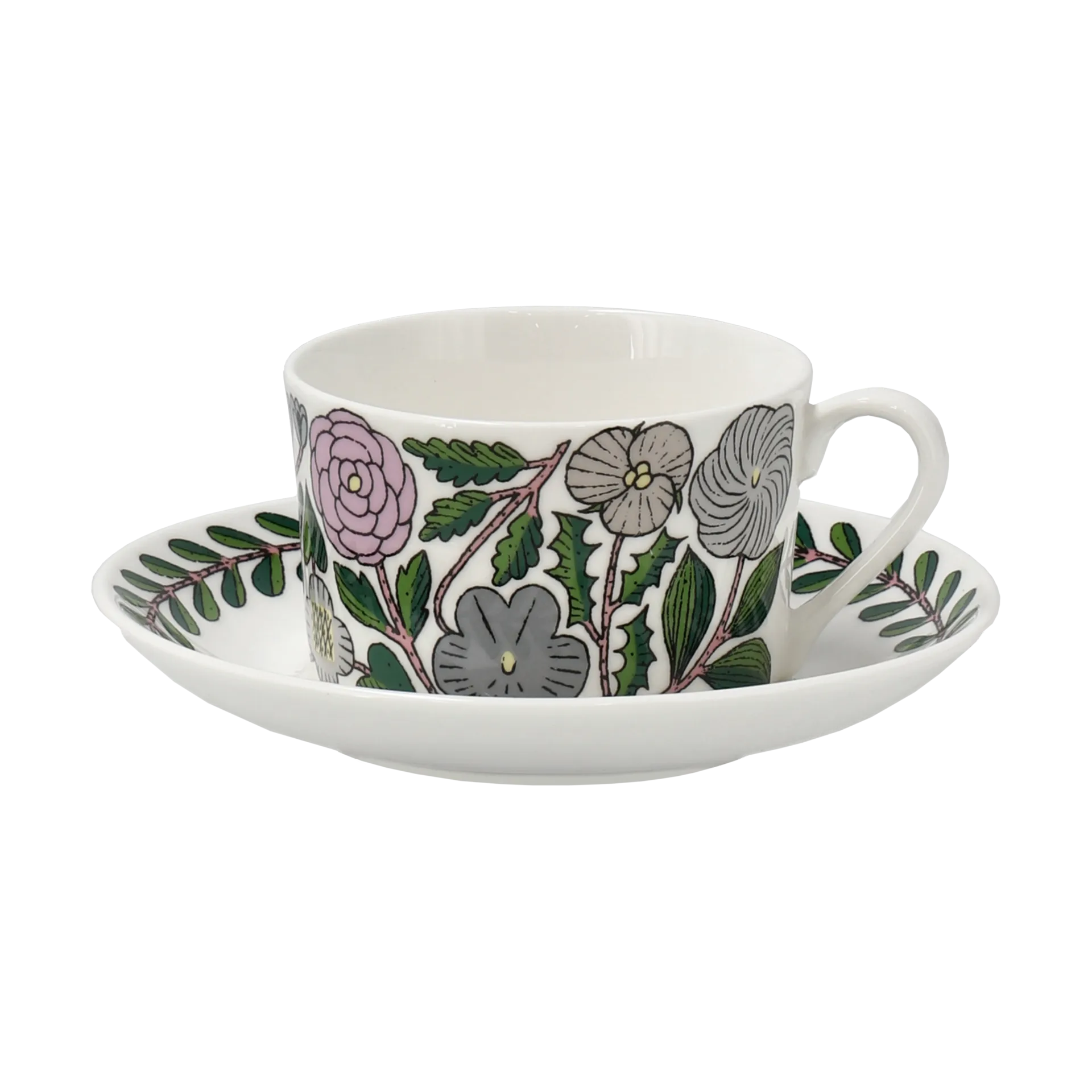 Tasse à thé avec soucoupe Maj 35 cl, Rose Gustavsbergs Porslinsfabrik