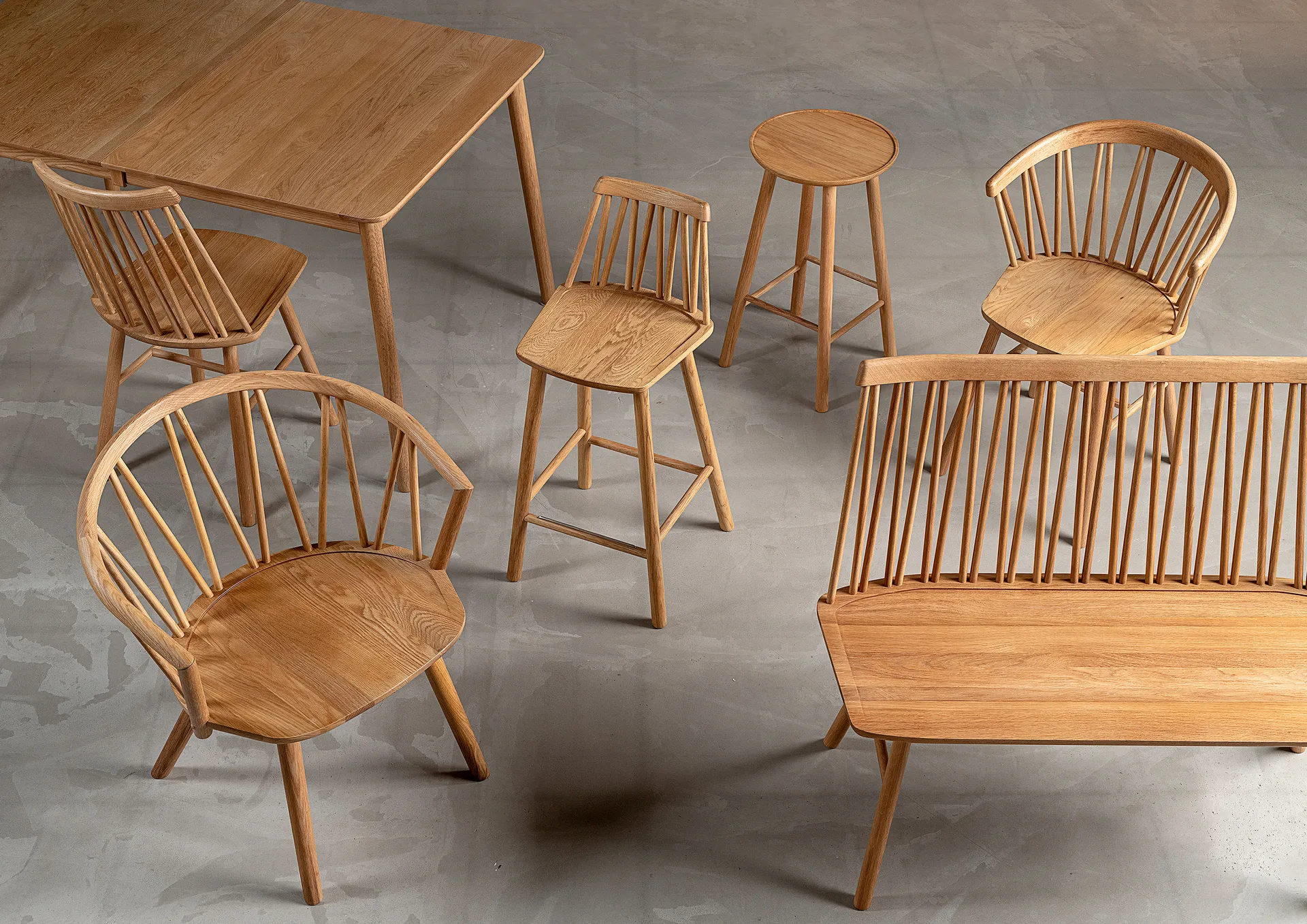 Canapé ZigZag, Chêne huilé Hans K