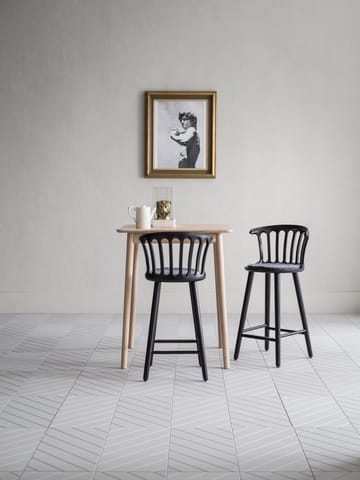 Chaise de bar San Marco 63 cm - Frêne lasuré noir - Hans K