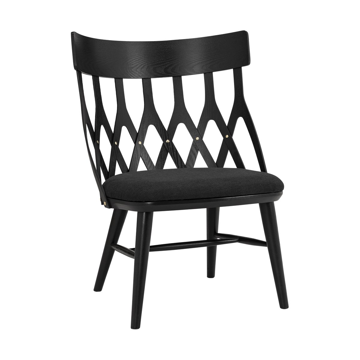 Hans K Chaise longue Y5 Lasuré noir- coussin noir | Design Scandinave | Chaises | Noir