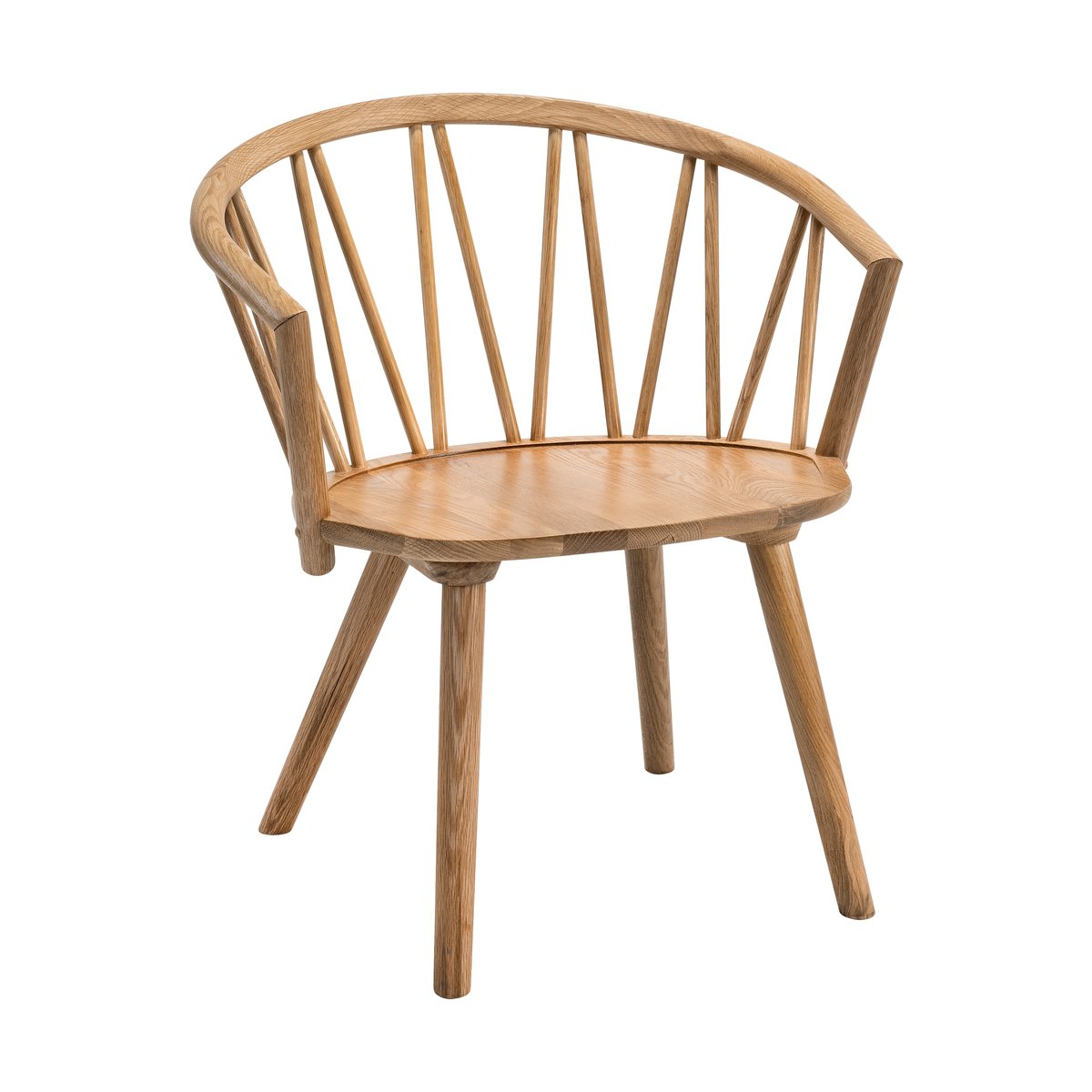 Hans K Chaise longue ZigZag Chêne huilé | Design Scandinave | Chaises | Blanc