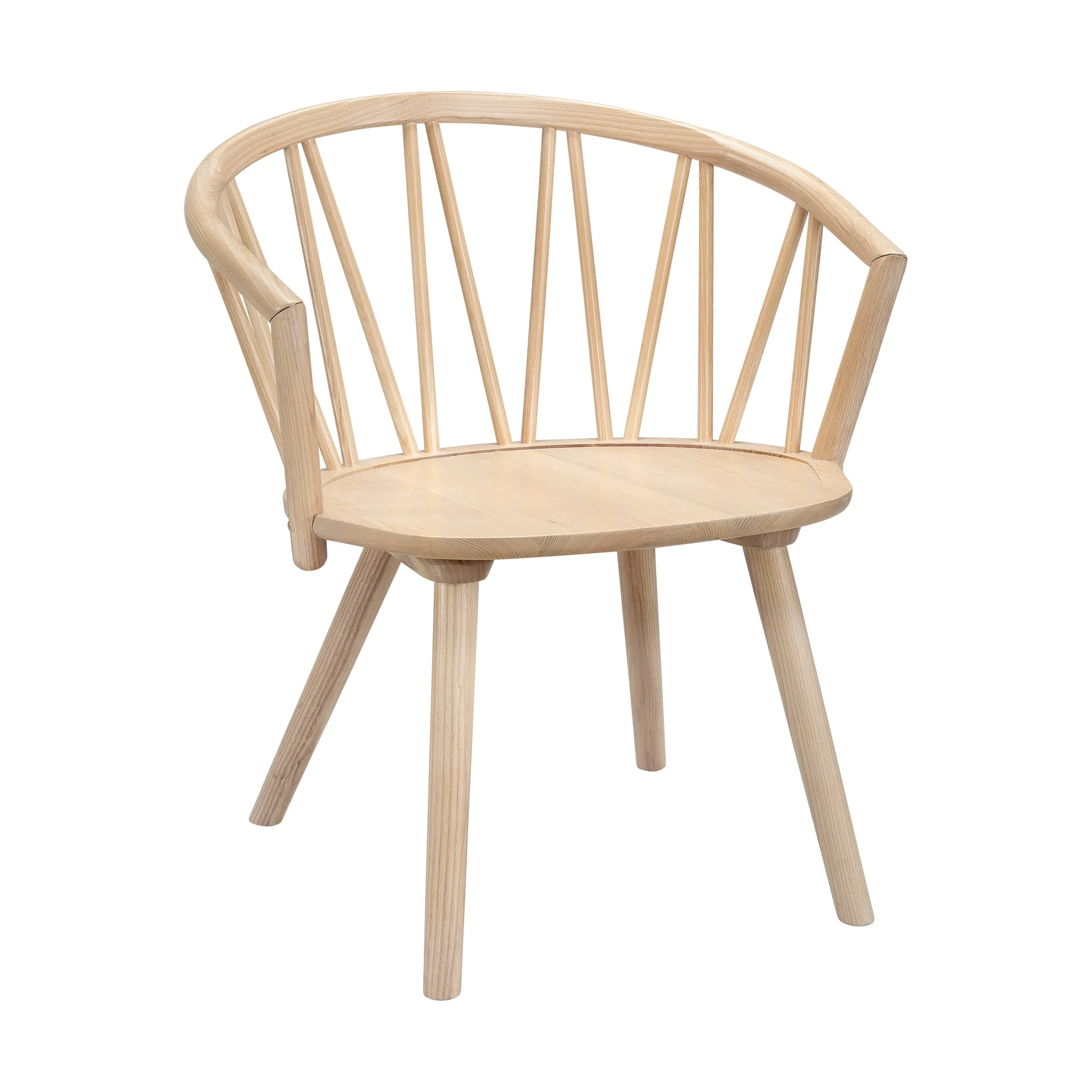 Chaise longue ZigZag, Frêne lasuré blond Hans K