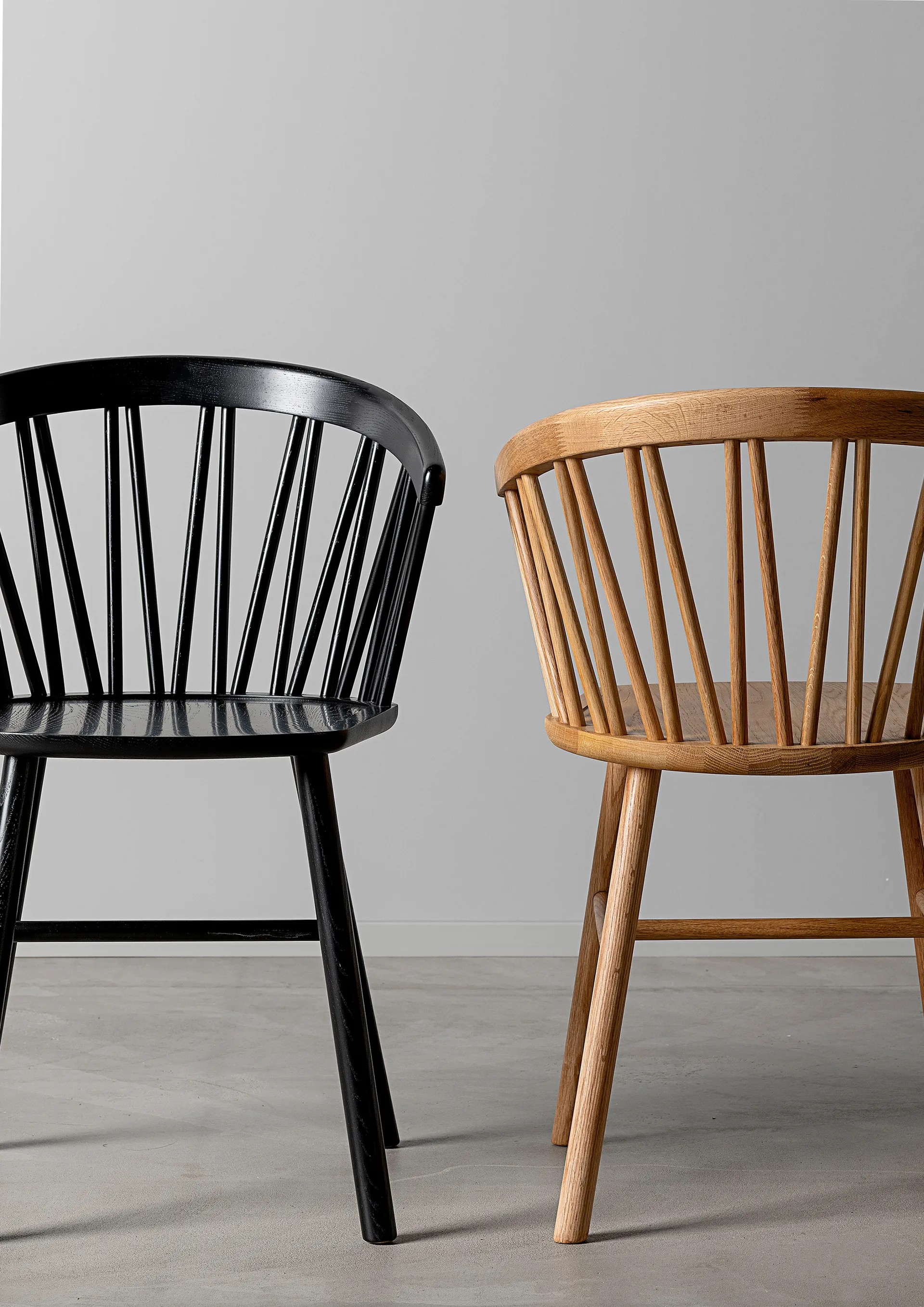 Chaise longue ZigZag, Frêne lasuré noir Hans K