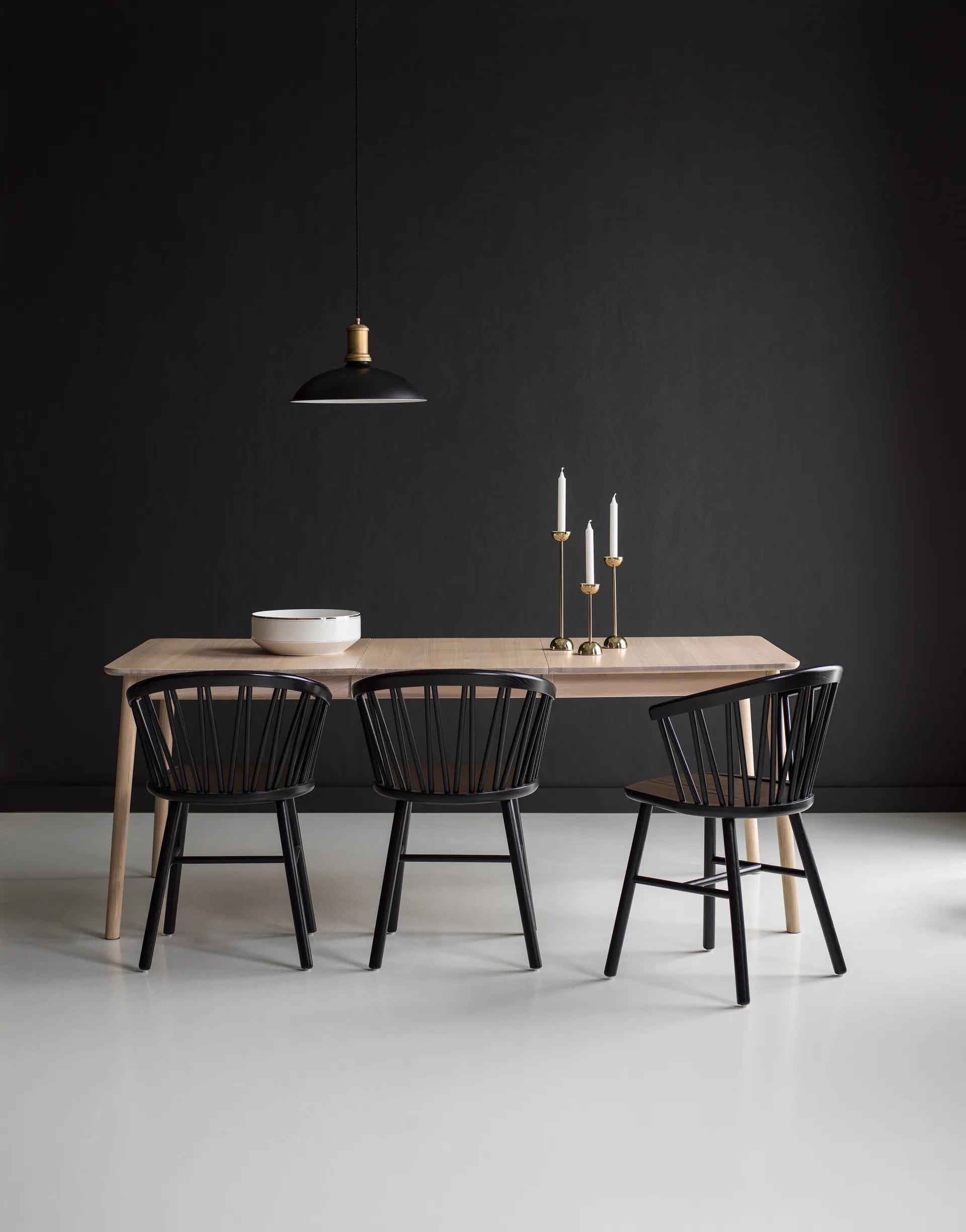 Chaise longue ZigZag, Frêne lasuré noir Hans K