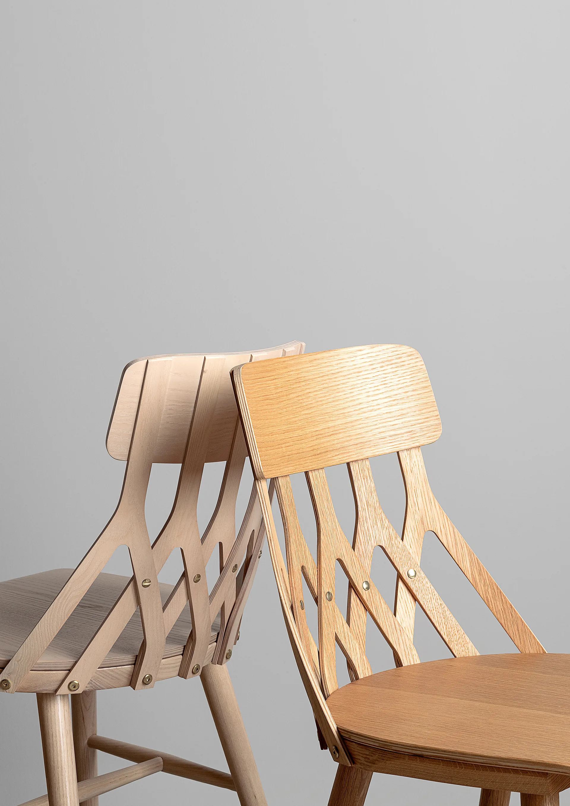 Chaise Y5, Frêne lasuré blond Hans K