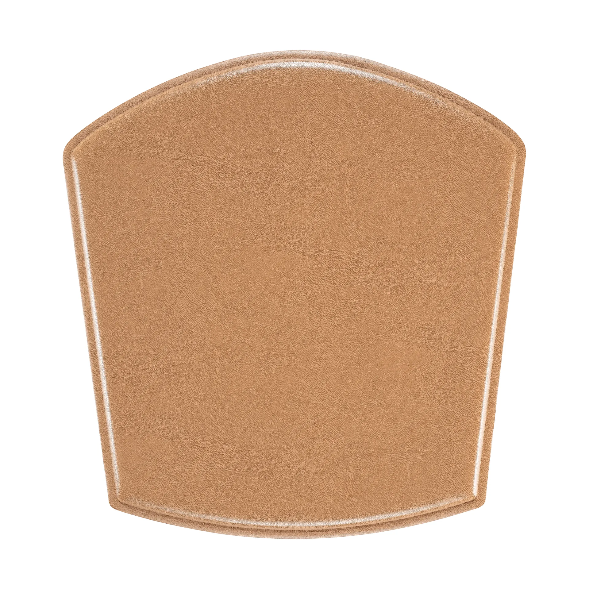 Coussin pour chaise ZigZag, Cuir collé chameau Hans K