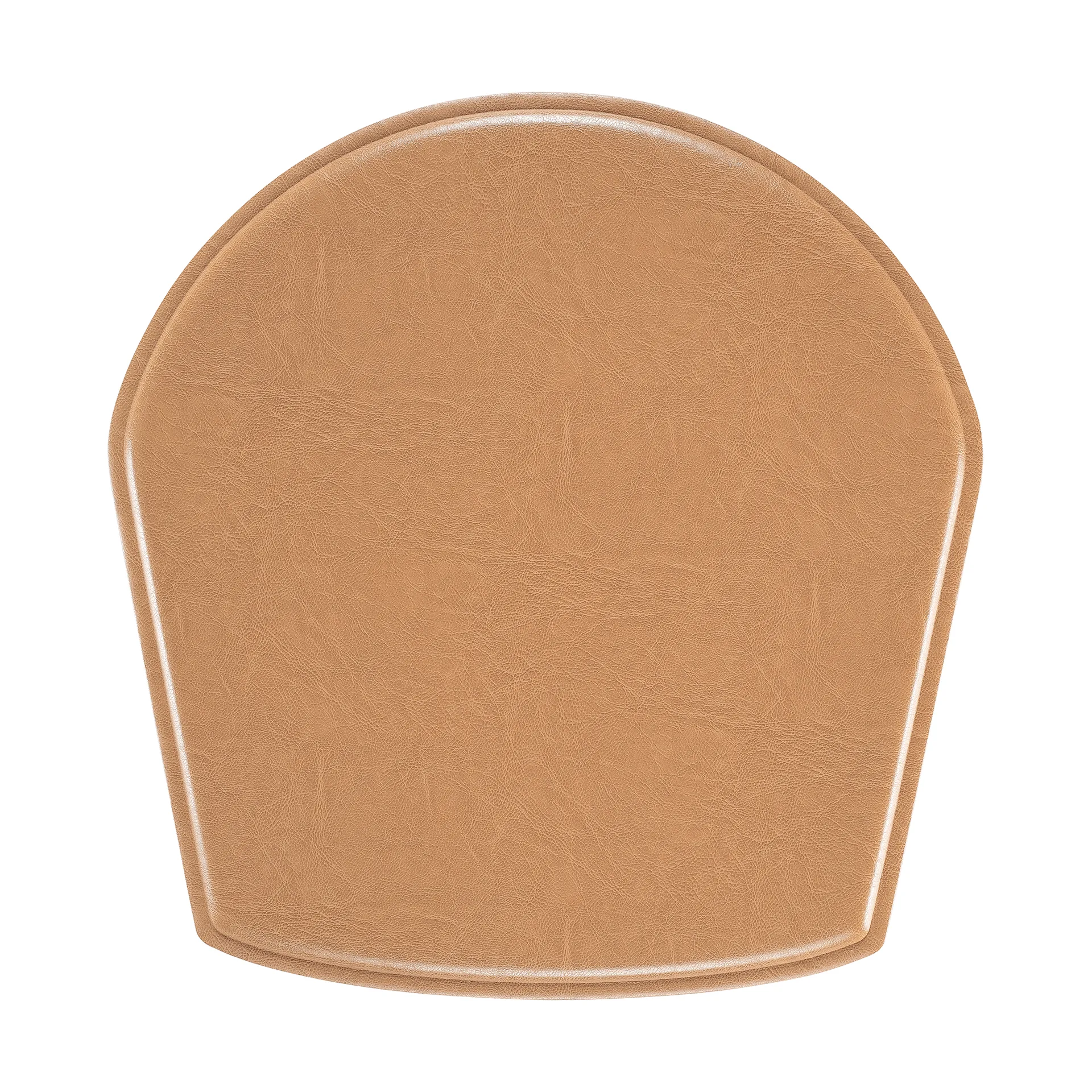 Coussin pour fauteuil/chaise de bar ZigZag, Cuir collé chameau Hans K