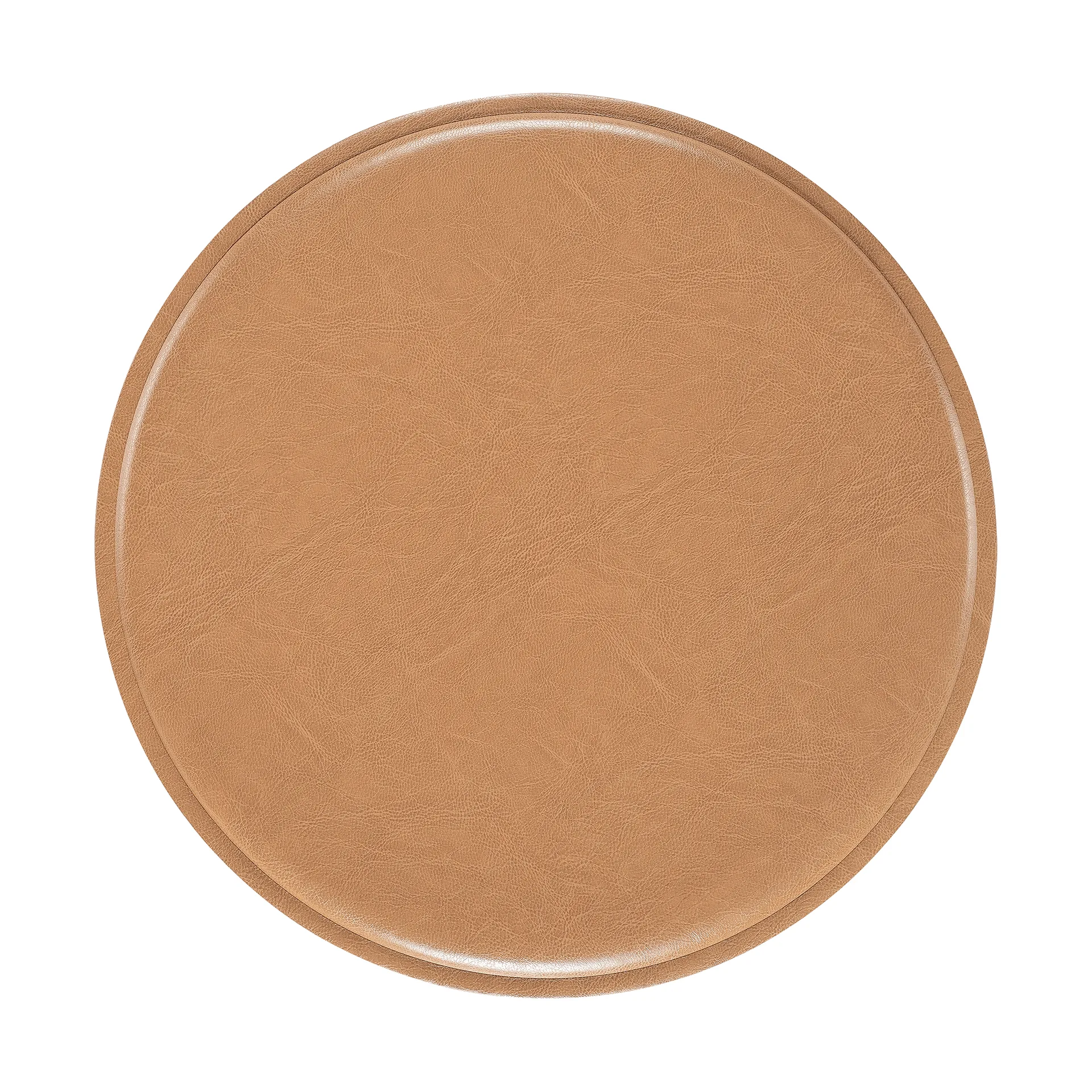 Coussin pour tabouret/tabouret de bar ZigZag, Cuir collé chameau Hans K