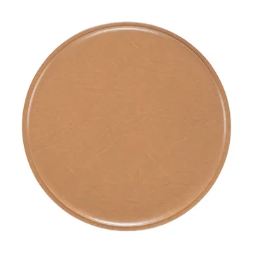 Coussin pour tabouret/tabouret de bar ZigZag - Cuir collé chameau - Hans K