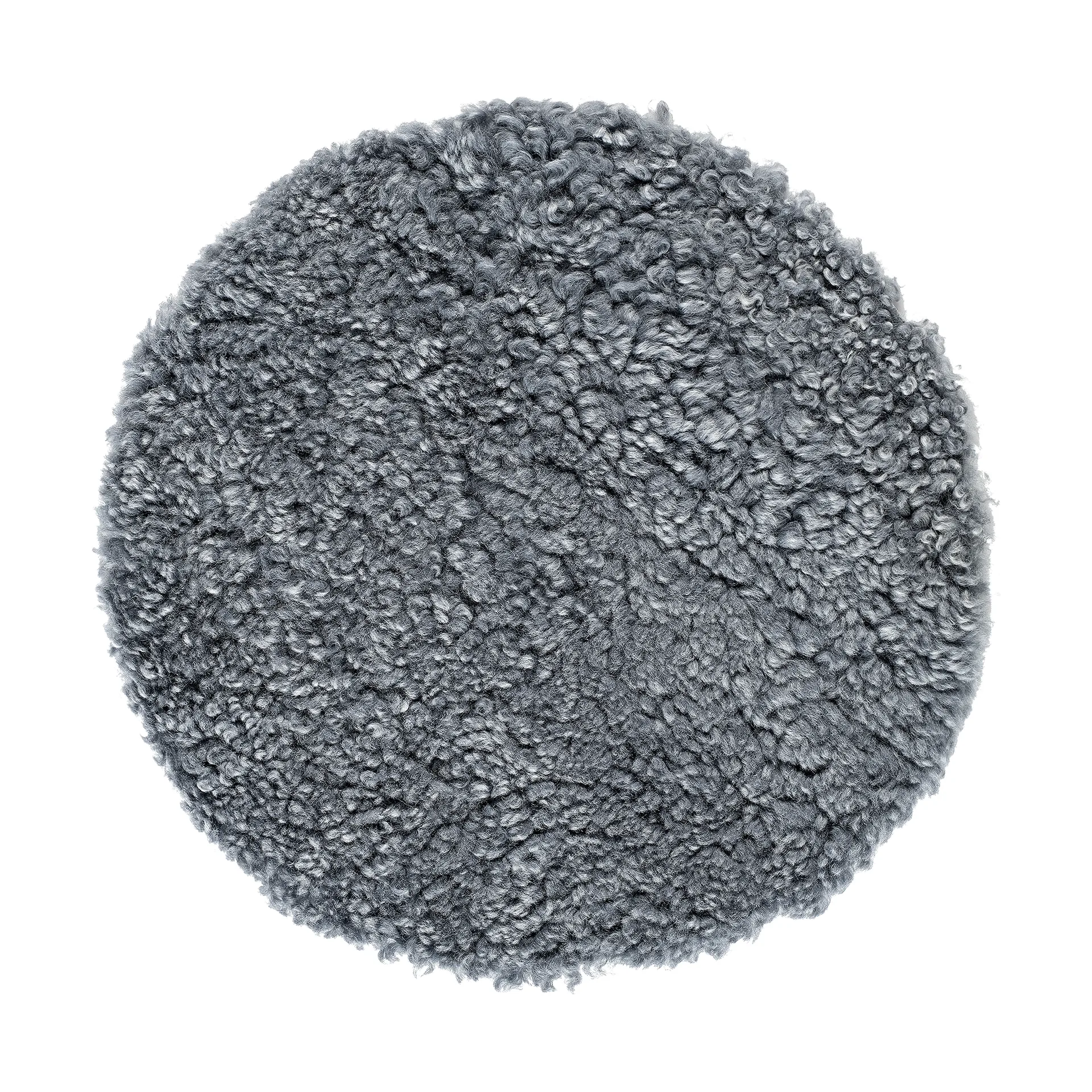 Coussin pour tabouret/tabouret de bar ZigZag, Peau de mouton graphite Hans K