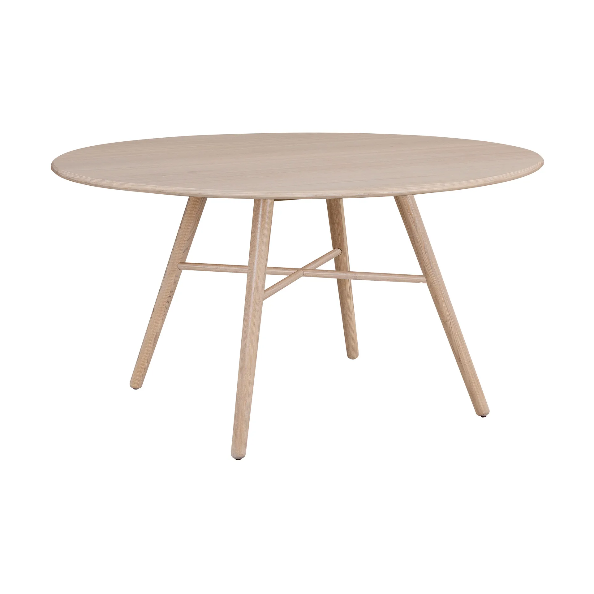 Table San Marco Ø 140 cm, Frêne lasuré blond Hans K