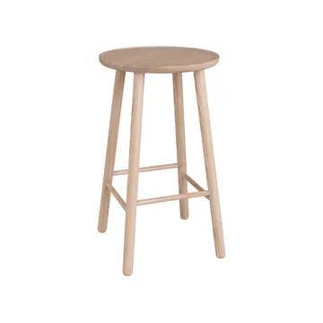 Tabouret de bar ZigZag 63 cm - frêne, blond - Hans K