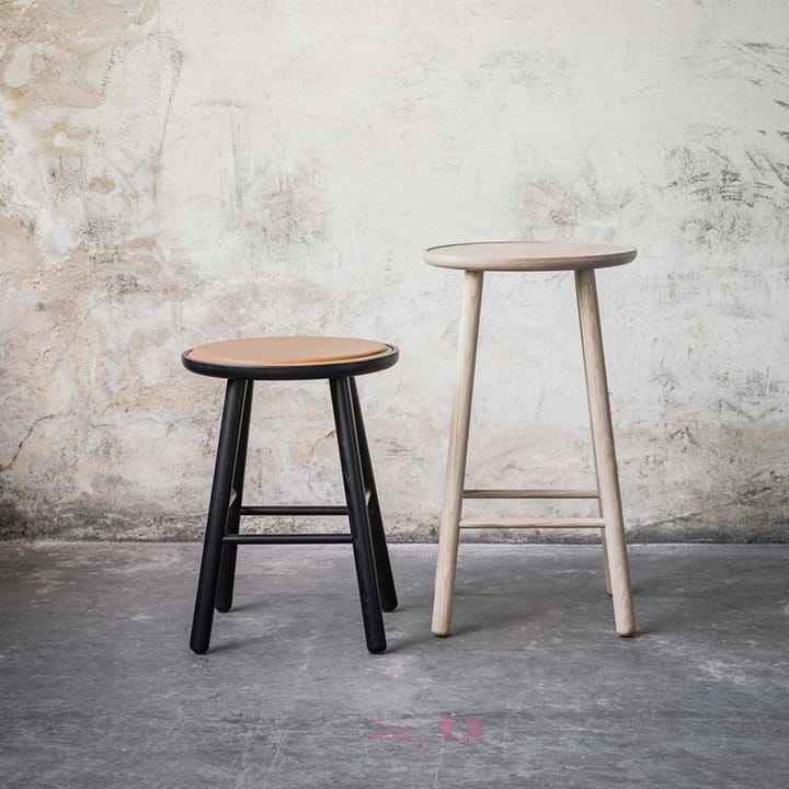 Tabouret de bar ZigZag 63 cm, frêne, blond Hans K