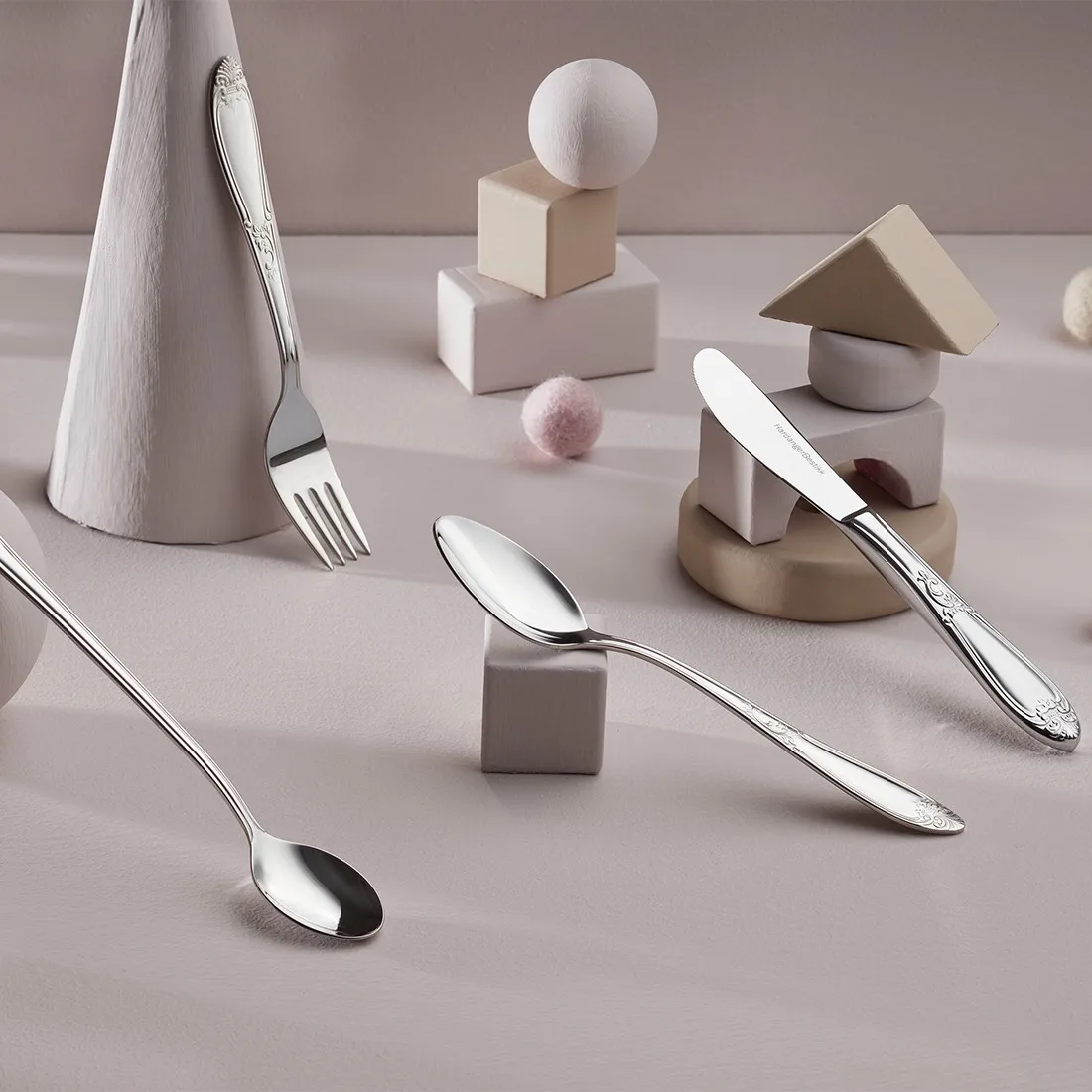 Couverts pour enfants Nina 4 pièces, Acier inoxydable Hardanger Bestikk