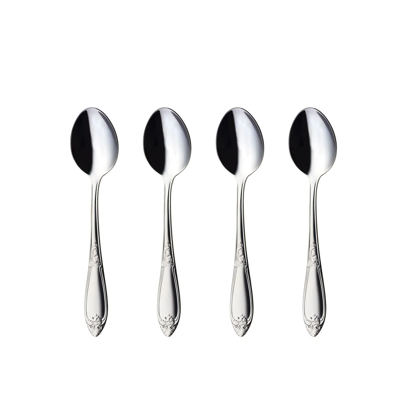 Cuillère à dessert Nina lot de 4, acier inoxydable Hardanger Bestikk