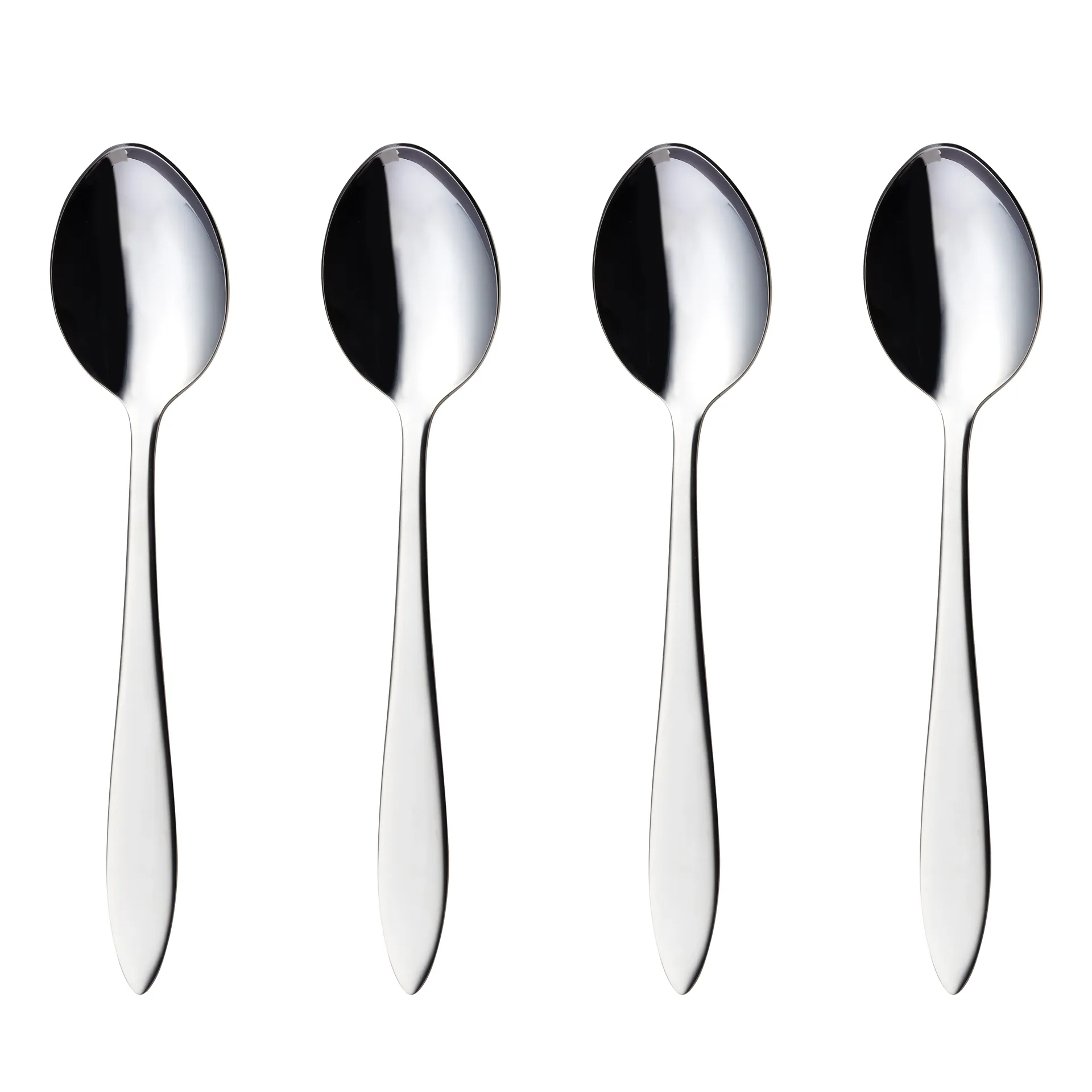 Cuillères à dessert Fjord lot de 4, acier inoxydable Hardanger Bestikk