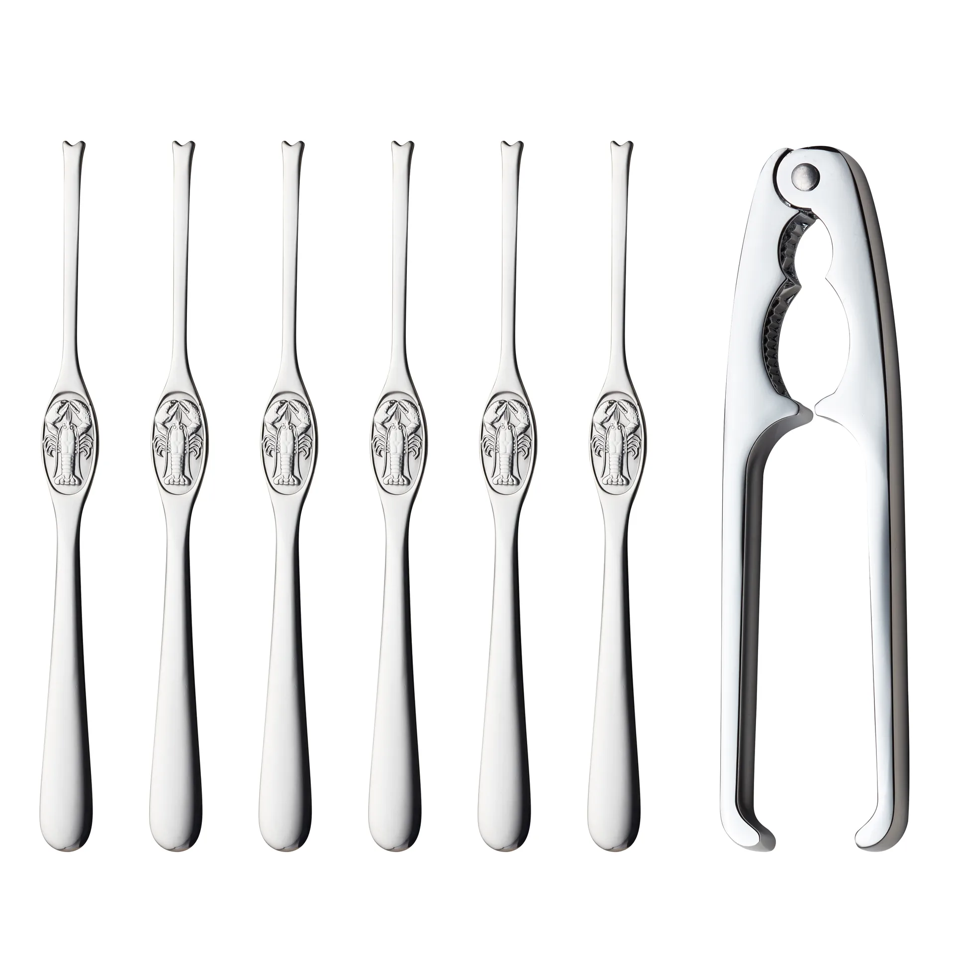 Ensemble pour fruits de mer Hardanger 7 pièces, Acier inoxydable Hardanger Bestikk