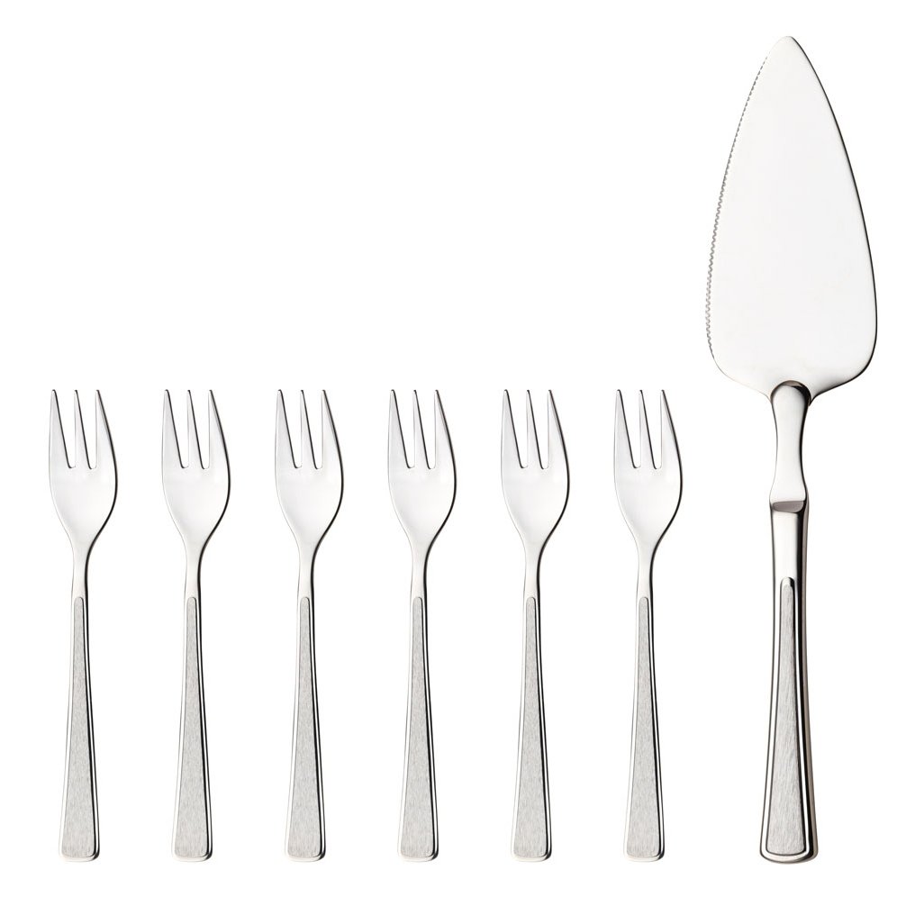 Hardanger Bestikk Set à dessert Ramona 7 pièces acier inoxydable