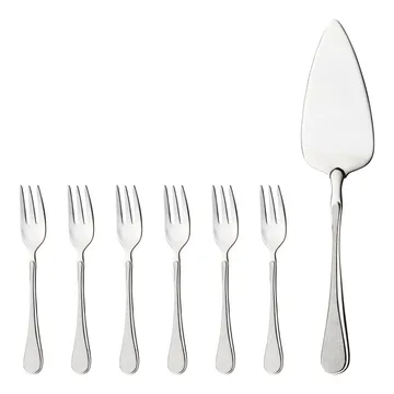 Set pour tarte Carina 7 Pièces - Acier inoxydable - Hardanger Bestikk